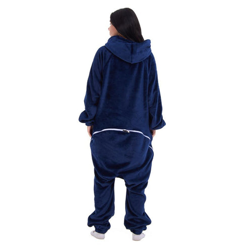 Snuggs Blanket Onesie Dark Blue